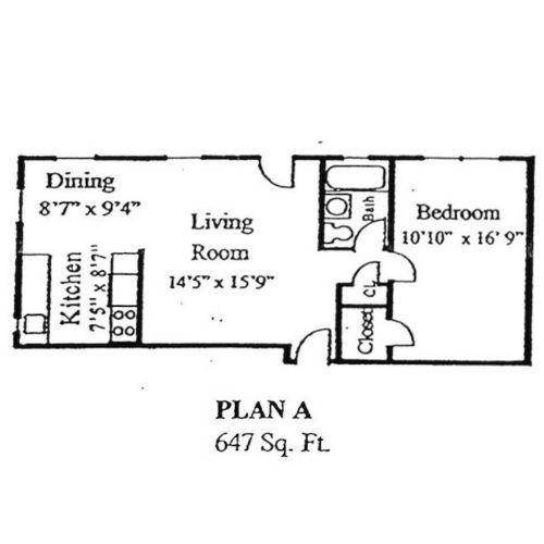 Commonwealth Crossing Apartment Plan A