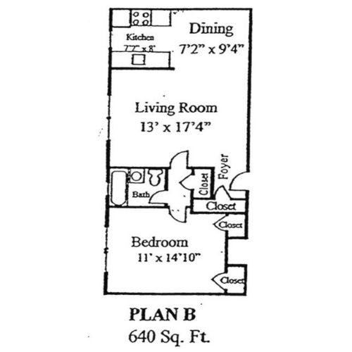 Commonwealth Crossing Apartment Plan B