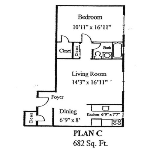 Commonwealth Crossing Apartment Plan C