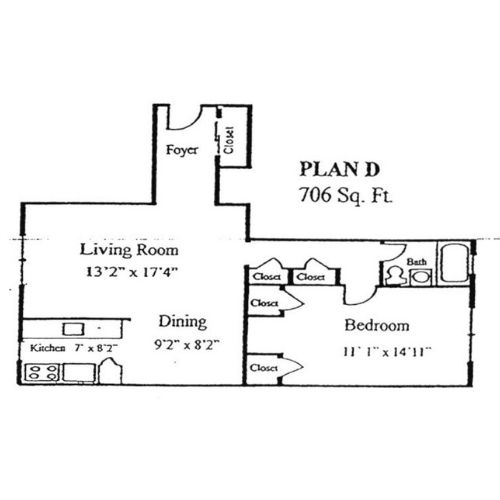 Commonwealth Crossing Apartment Plan D