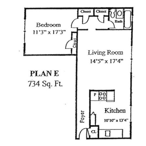 Commonwealth Crossing Apartment Plan E