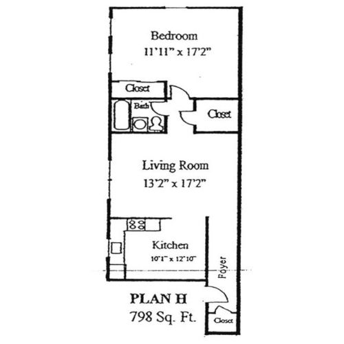 Commonwealth Crossing Apartment Plan H