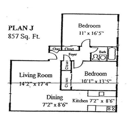 Commonwealth Crossing Apartment Plan J