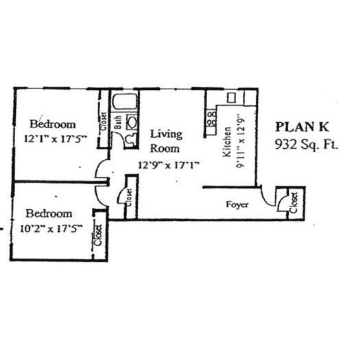 Commonwealth Crossing Apartment Plan K