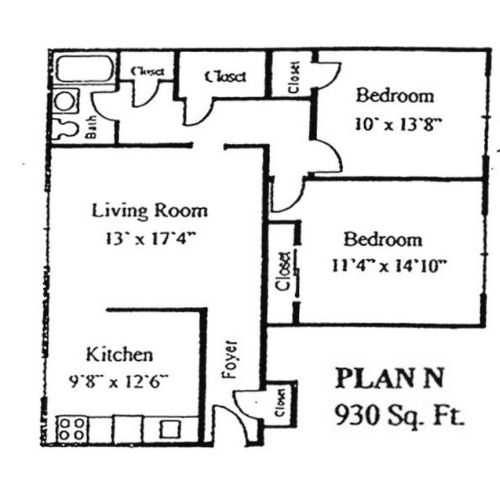 Commonwealth Crossing Apartment Plan N